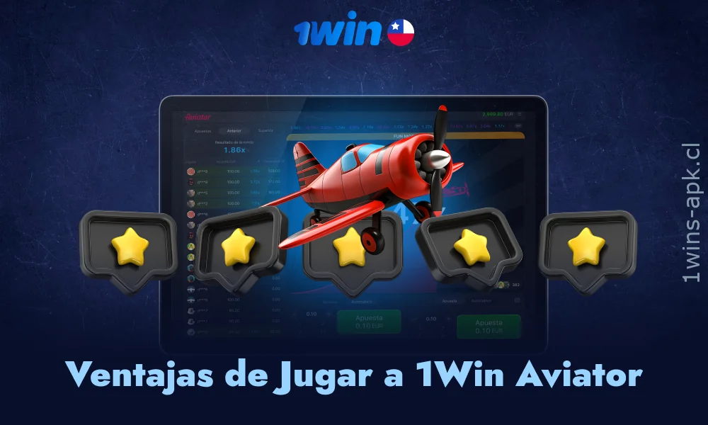 Aviator en 1Win brinda ventajas clave a chilenos