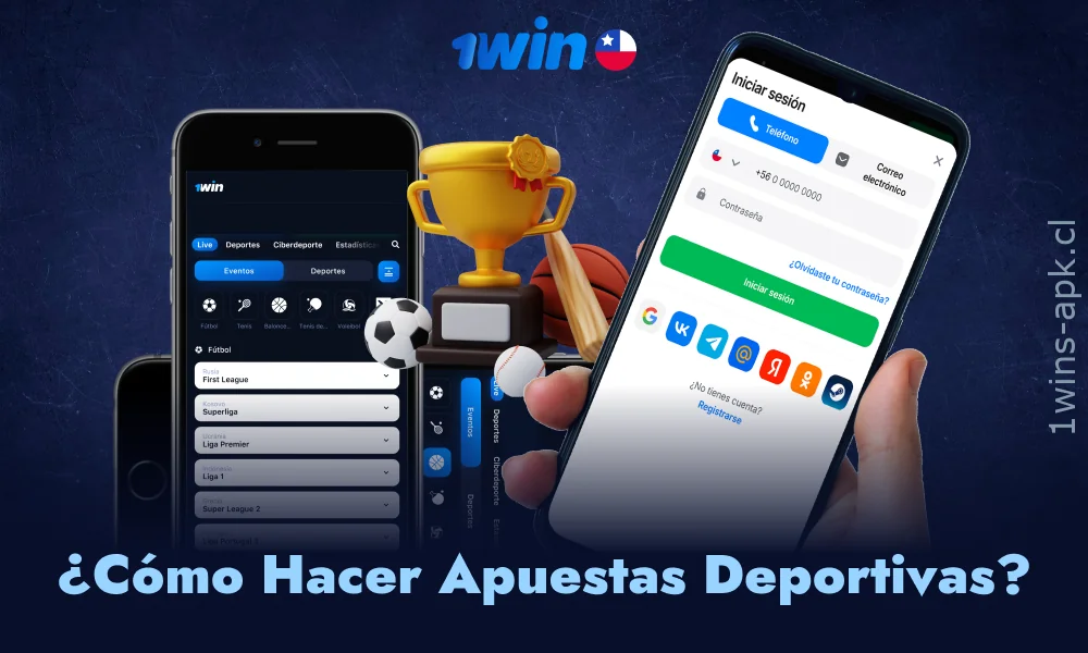 Para comenzar a apostar en la aplicación 1csht, debe iniciar sesión en su cuenta, realizar un depósito y seleccionar un evento en el que apostar